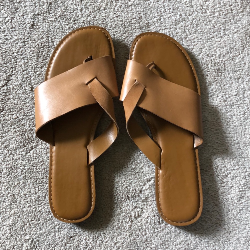 Franco Sarto leather thong sandal